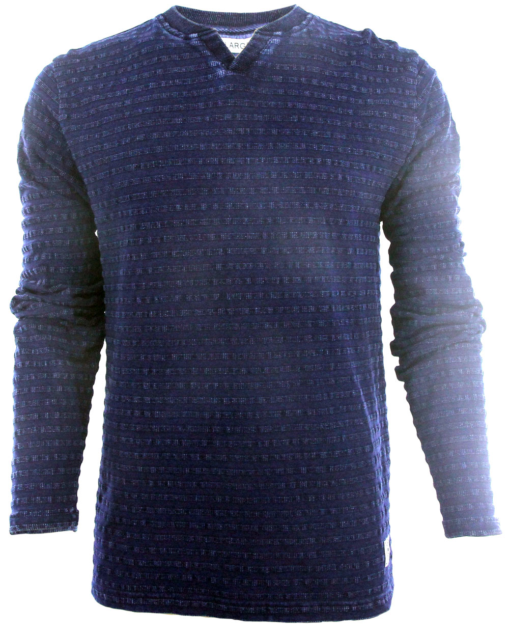 Men Garment Washing Indigo Denim Sweatshirts Top Clothing EE17056